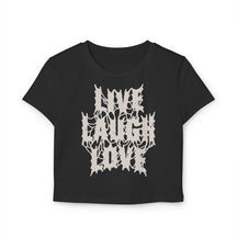 Live Laugh Love Metal Baby Tee - Goth Cloth Co.T-Shirt28108781421181743895