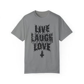 Live Laugh Love Metal Comfy Tee - Goth Cloth Co.T-Shirt17774754706363445272