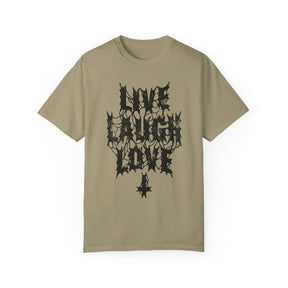 Live Laugh Love Metal Comfy Tee - Goth Cloth Co.T-Shirt26029893874919035342