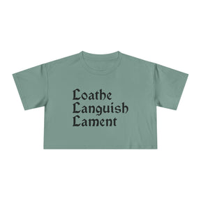Loathe Languish Lament Crop Top - Goth Cloth Co.T-Shirt21812555388123848991