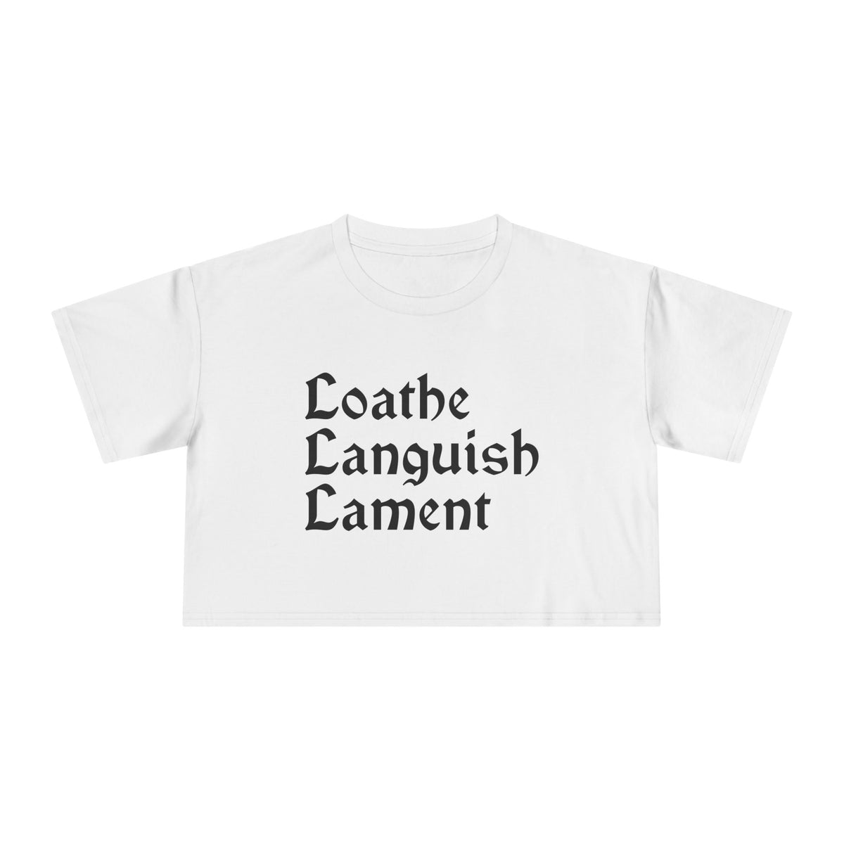 Loathe Languish Lament Crop Top - Goth Cloth Co.T-Shirt26843909477822847775