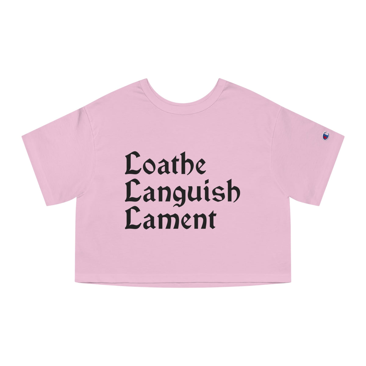 Loathe Languish Lament Heavyweight Cropped T-Shirt - Goth Cloth Co.T-Shirt17128693727010840485