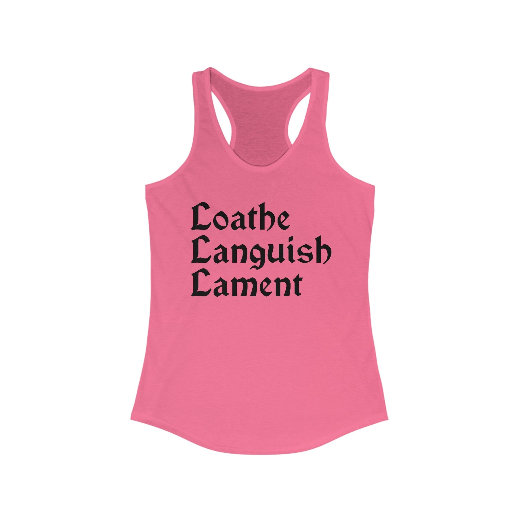 Loathe Languish Lament Racerback Tank - Goth Cloth Co.Tank Top11231943478432797378
