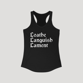 Loathe Languish Lament Racerback Tank - Goth Cloth Co.Tank Top17052217917052291571