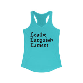 Loathe Languish Lament Racerback Tank - Goth Cloth Co.Tank Top23049486333999476122