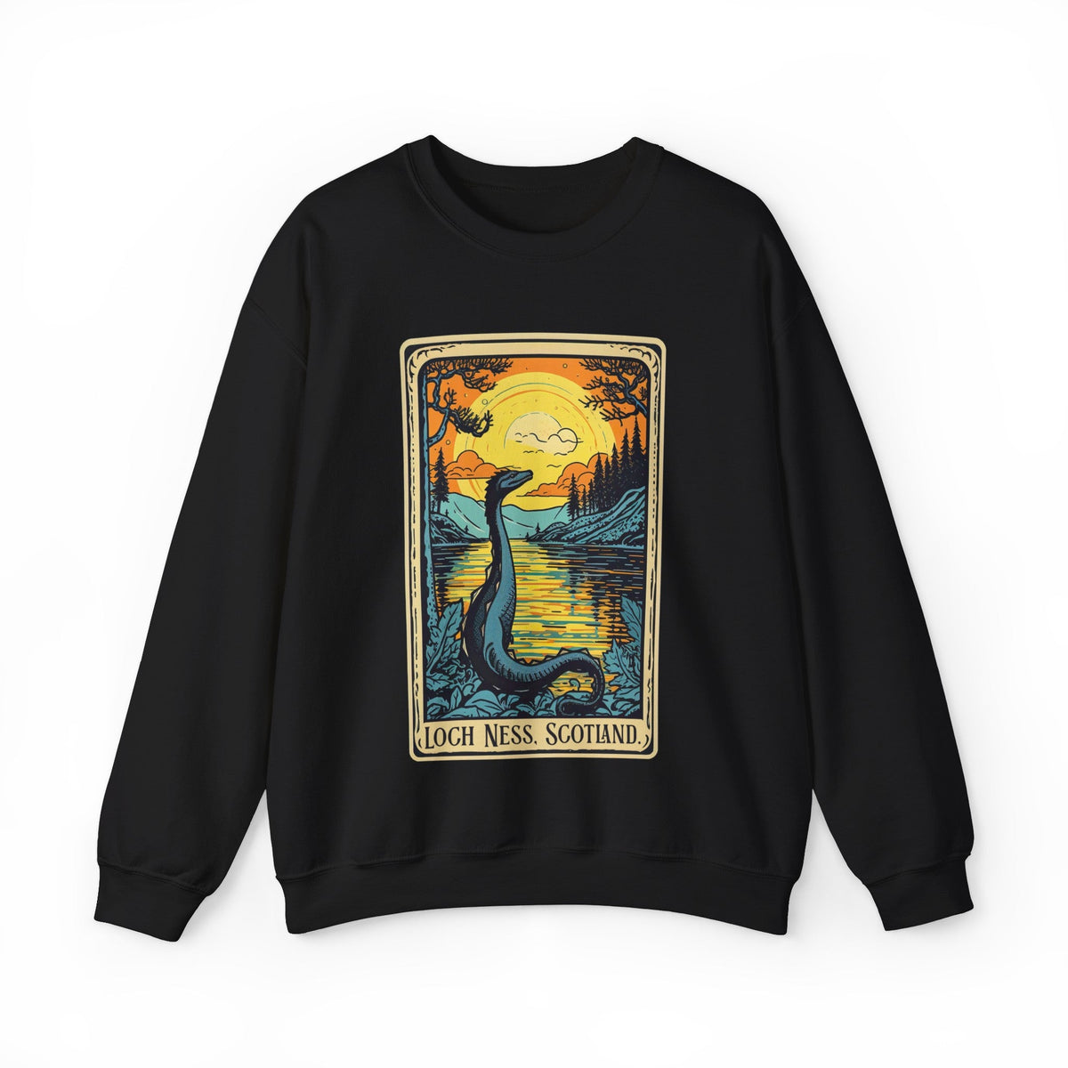Loch Ness Monster Tarot Crew Neck Sweatshirt - Goth Cloth Co.Sweatshirt14857487031889631544