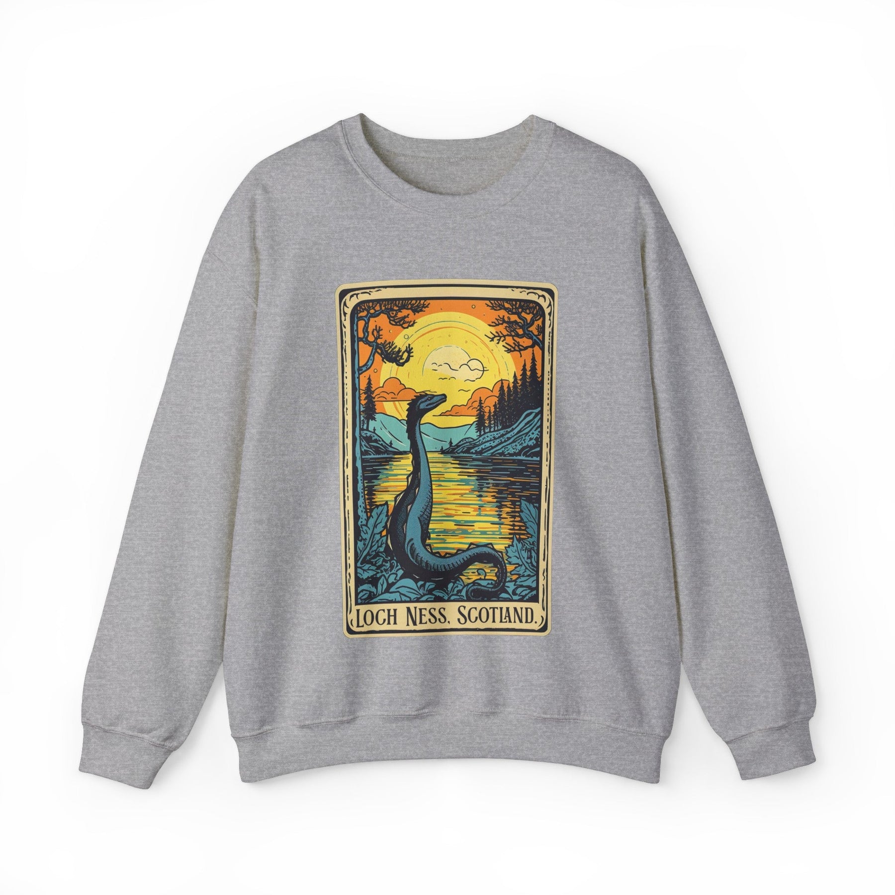 Loch Ness Monster Tarot Crew Neck Sweatshirt - Goth Cloth Co.Sweatshirt31382886631891852579