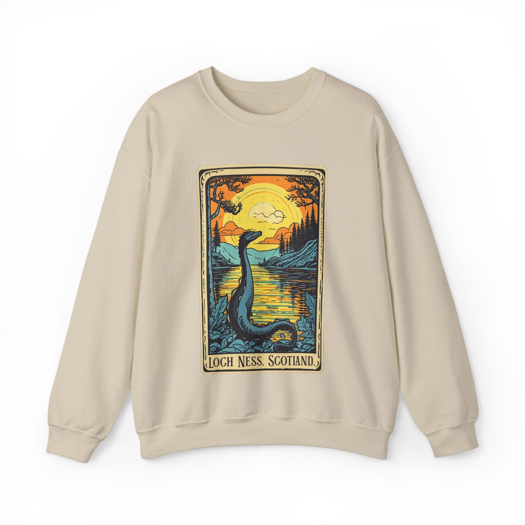 Loch Ness Monster Tarot Crew Neck Sweatshirt - Goth Cloth Co.Sweatshirt60945772310679534407