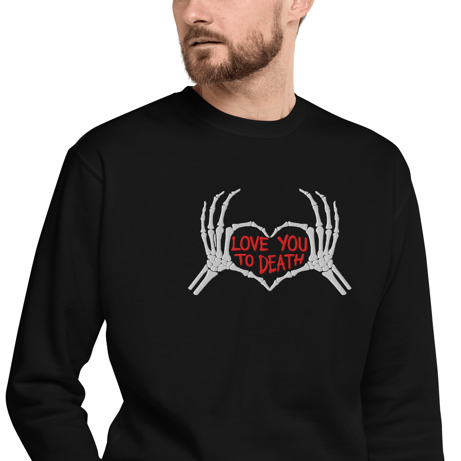Love You To Death Embroidered Sweatshirt - Goth Cloth Co.Sweatshirt5767905_20363