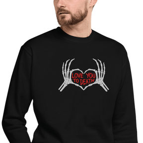 Love You To Death Embroidered Sweatshirt - Goth Cloth Co.Sweatshirt5767905_20363