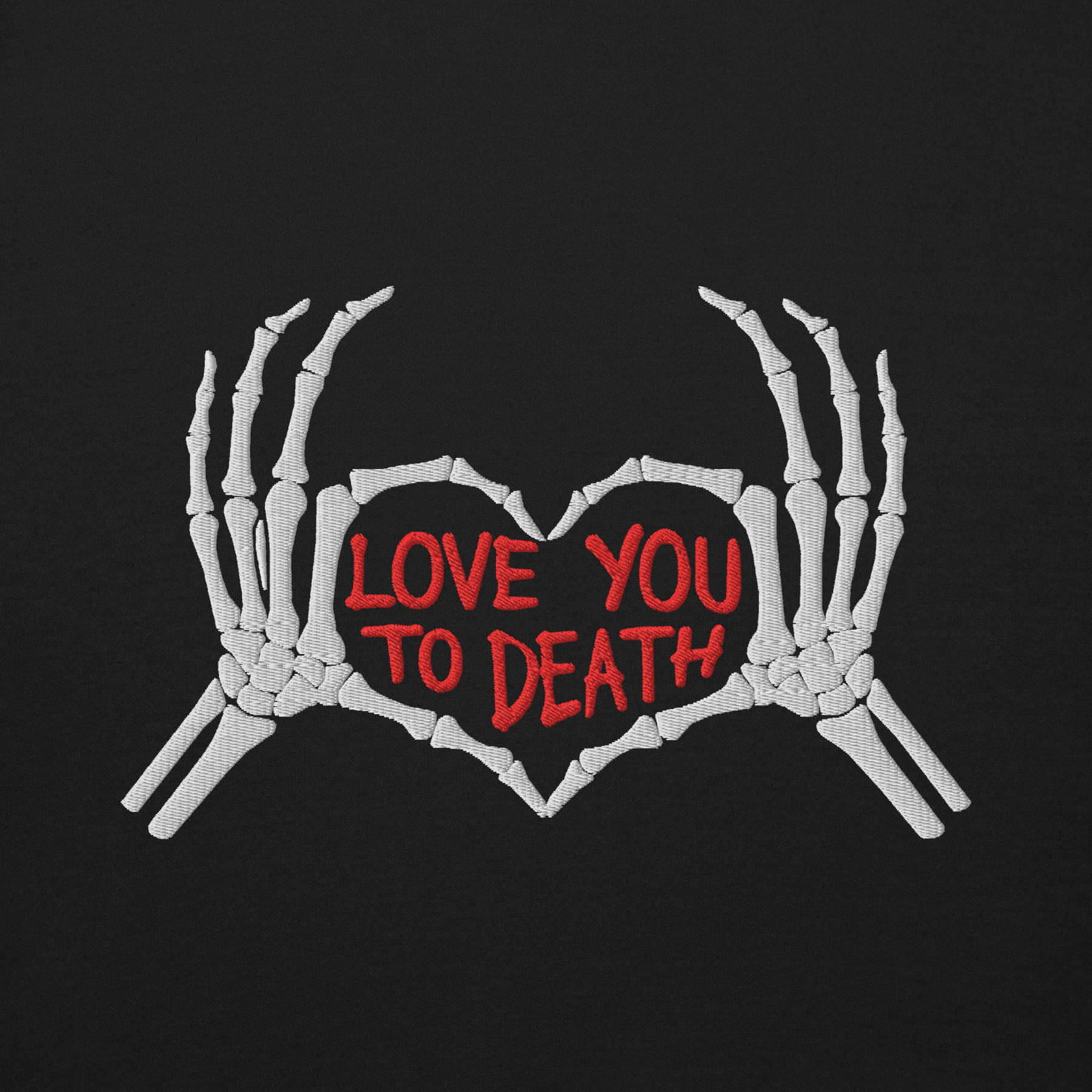 Love You To Death Embroidered Sweatshirt - Goth Cloth Co.Sweatshirt5767905_20363