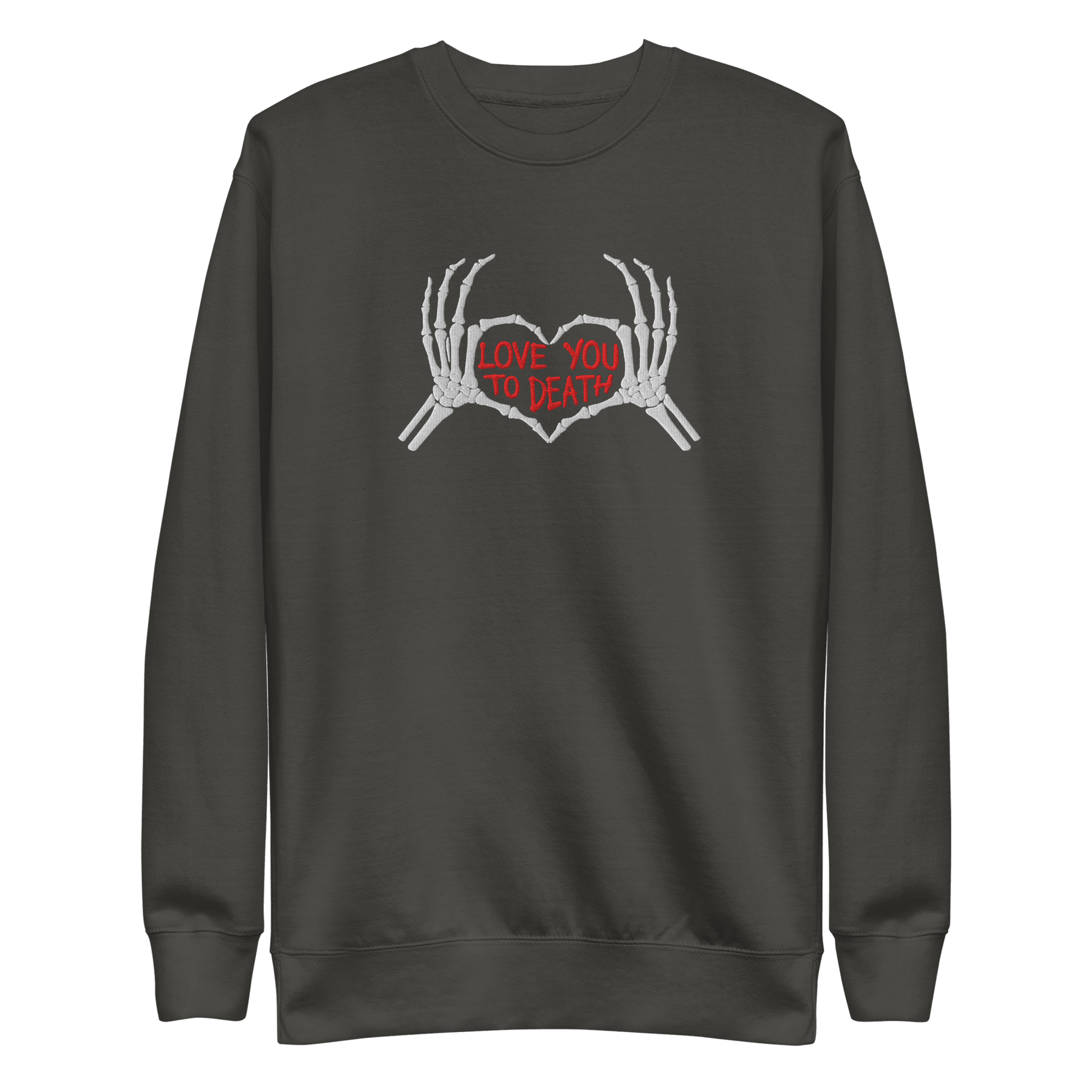Love You To Death Embroidered Sweatshirt - Goth Cloth Co.Sweatshirt5767905_20363