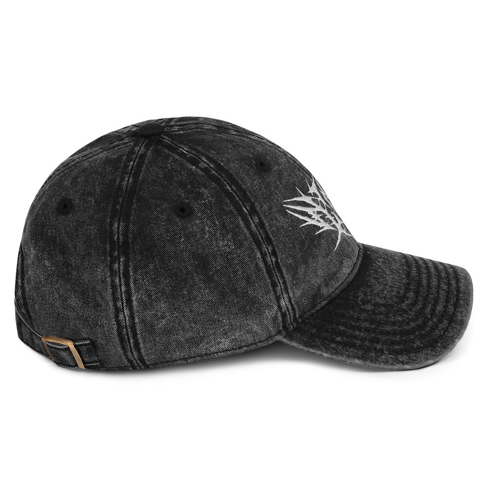 Lover Metal Font Acid Wash Dad Cap - Goth Cloth Co.7718844_16749