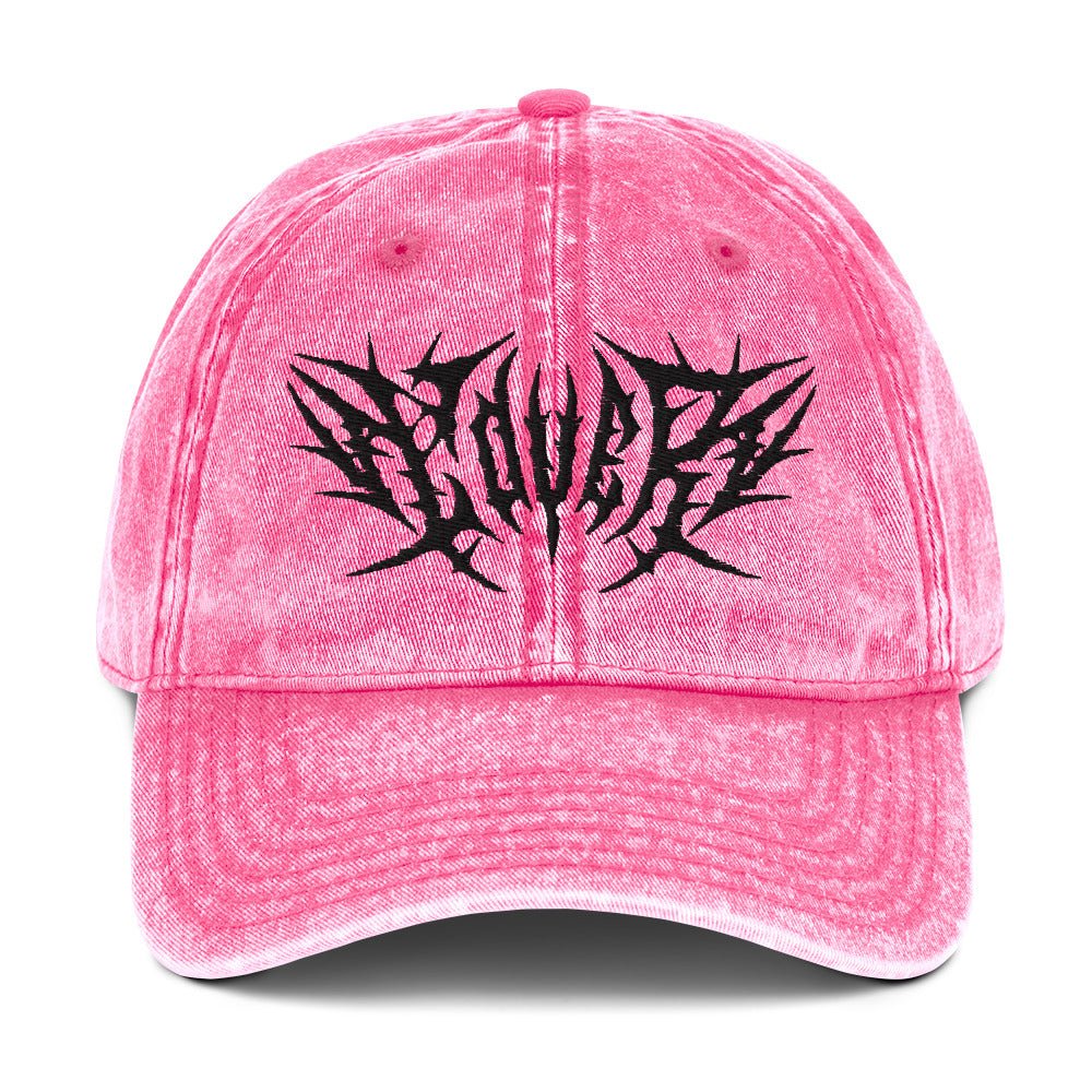 Lover Metal Font Acid Wash Dad Cap - Goth Cloth Co.7718844_16749