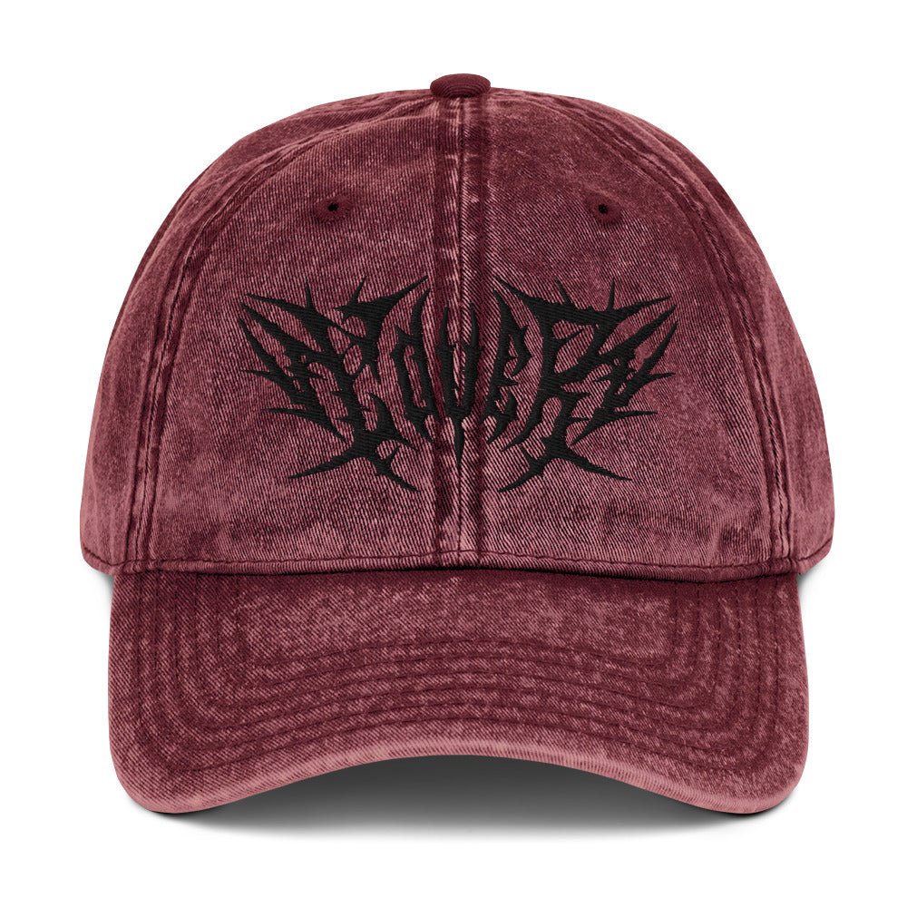 Lover Metal Font Acid Wash Dad Cap - Goth Cloth Co.7718844_9793