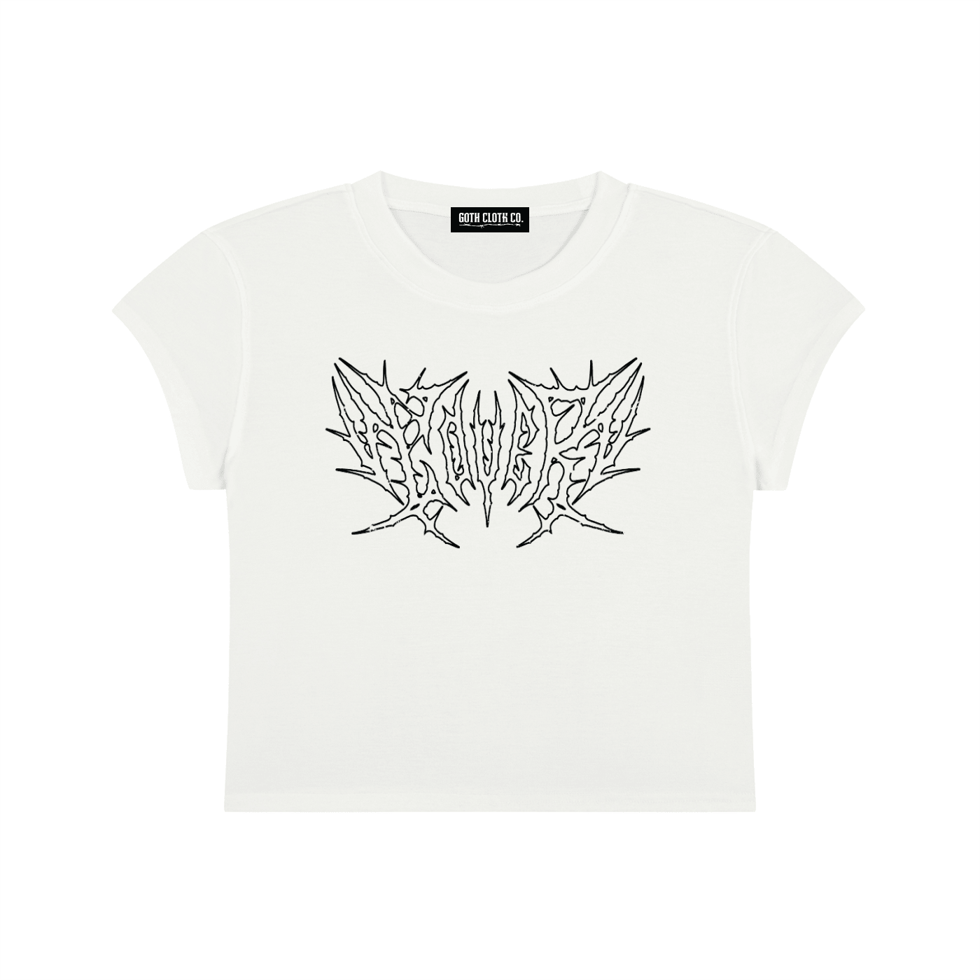 Lover Metal Font Baby Tee - Goth Cloth Co.gymwear260730PODAA1076001
