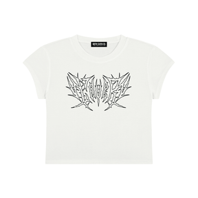 Lover Metal Font Baby Tee - Goth Cloth Co.gymwear260730PODAA1076001