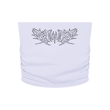 Lover Metal Font Cropped Yoga Tube Top - Goth Cloth Co.260721PODAH0798005