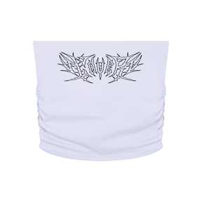 Lover Metal Font Cropped Yoga Tube Top - Goth Cloth Co.260721PODAH0798005