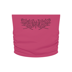 Lover Metal Font Cropped Yoga Tube Top - Goth Cloth Co.260721PODAH0798009