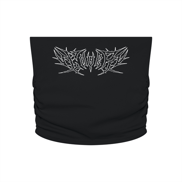Lover Metal Font Cropped Yoga Tube Top - Goth Cloth Co.260721PODAH0802001