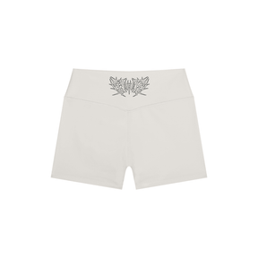 Lover Metal Font High Rise Yoga Shorts - Goth Cloth Co.260721PODBK0708006