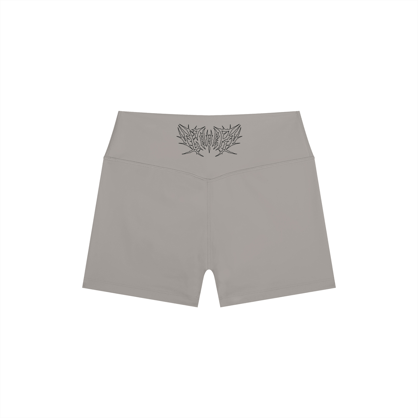 Lover Metal Font High Rise Yoga Shorts - Goth Cloth Co.260721PODBK0708006