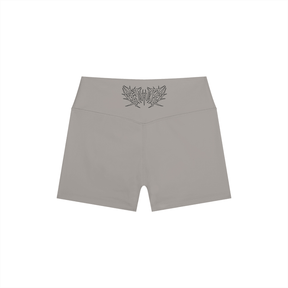 Lover Metal Font High Rise Yoga Shorts - Goth Cloth Co.260721PODBK0708006
