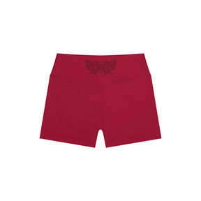 Lover Metal Font High Rise Yoga Shorts - Goth Cloth Co.260721PODBK0708006