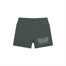 Lover Metal Font High Rise Yoga Shorts - Goth Cloth Co.260721PODBK0708006