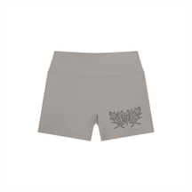 Lover Metal Font High Rise Yoga Shorts - Goth Cloth Co.260721PODBK0728006
