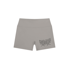 Lover Metal Font High Rise Yoga Shorts - Goth Cloth Co.260721PODBK0728006