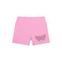 Lover Metal Font High Rise Yoga Shorts - Goth Cloth Co.260721PODBK0728011