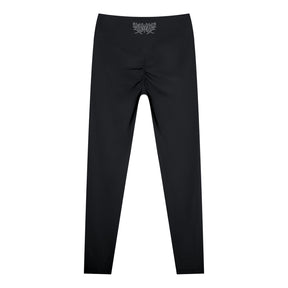 Lover Metal Font High Waisted Ankle Leggings - Goth Cloth Co.gymwear260721PODBK0759006