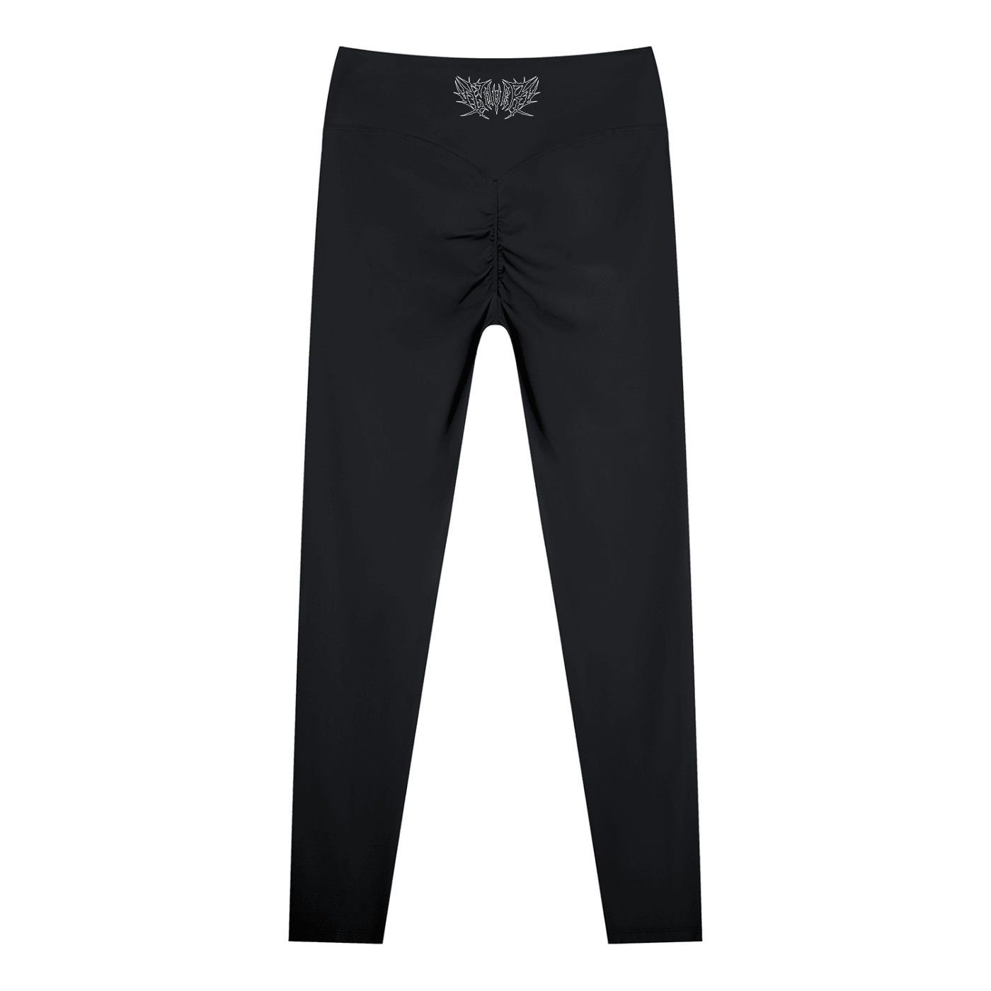 Lover Metal Font High Waisted Ankle Leggings - Goth Cloth Co.gymwear260804PODBK9641001