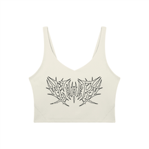Lover Metal Font Long Line Sports Bra - Goth Cloth Co.260729PODAC0712001