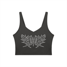 Lover Metal Font Long Line Sports Bra - Goth Cloth Co.260729PODAC0714006