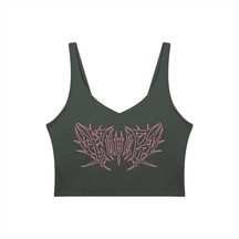 Lover Metal Font Long Line Sports Bra - Goth Cloth Co.260729PODAC0724001