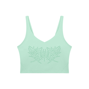 Lover Metal Font Long Line Sports Bra - Goth Cloth Co.260729PODAC0726001