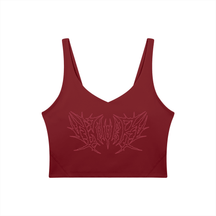 Lover Metal Font Long Line Sports Bra - Goth Cloth Co.260729PODAC0746001