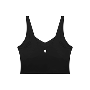 Lover Metal Font Long Line Sports Bra - Goth Cloth Co.260729PODAC0750001