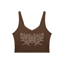 Lover Metal Font Long Line Sports Bra - Goth Cloth Co.260729PODAC0750001