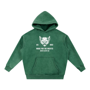 Made for Misfits Acid Wash Fleece Hoodie - Goth Cloth Co.1537959486558457856