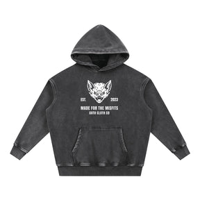 Made for Misfits Acid Wash Fleece Hoodie - Goth Cloth Co.1537959486558457866