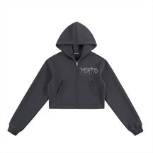 Made for Misfits Cropped Zip-Up Hoodie - Goth Cloth Co.260805PODUA0259005
