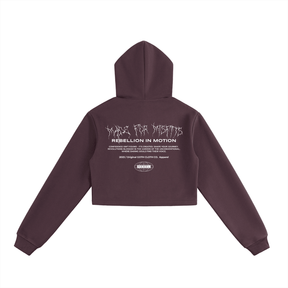 Made for Misfits Cropped Zip-Up Hoodie - Goth Cloth Co.260805PODUA0259005