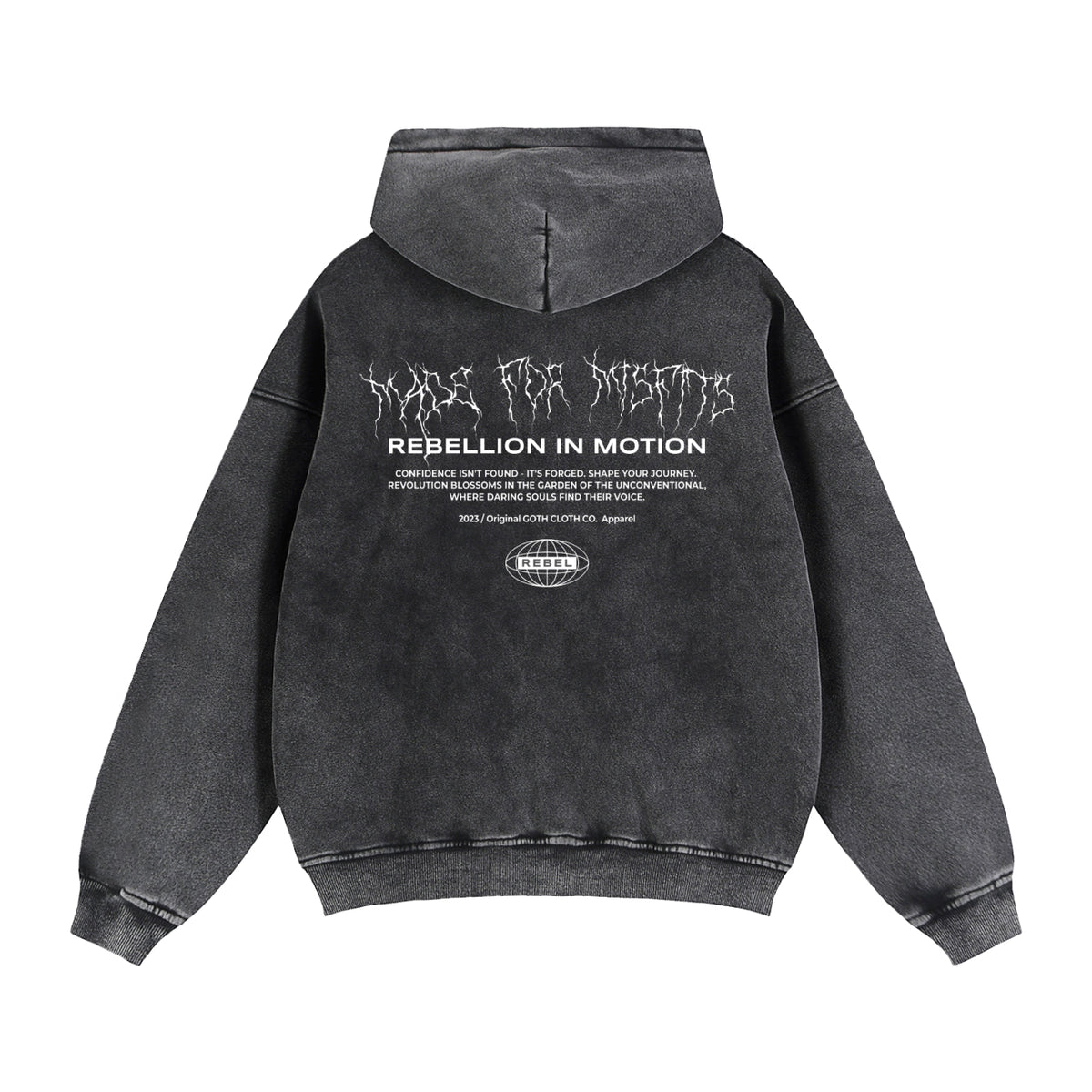 Made for Misfits Vintage Wash Fleece Hoodie - Goth Cloth Co.gymwear260805PODTZ0227#011