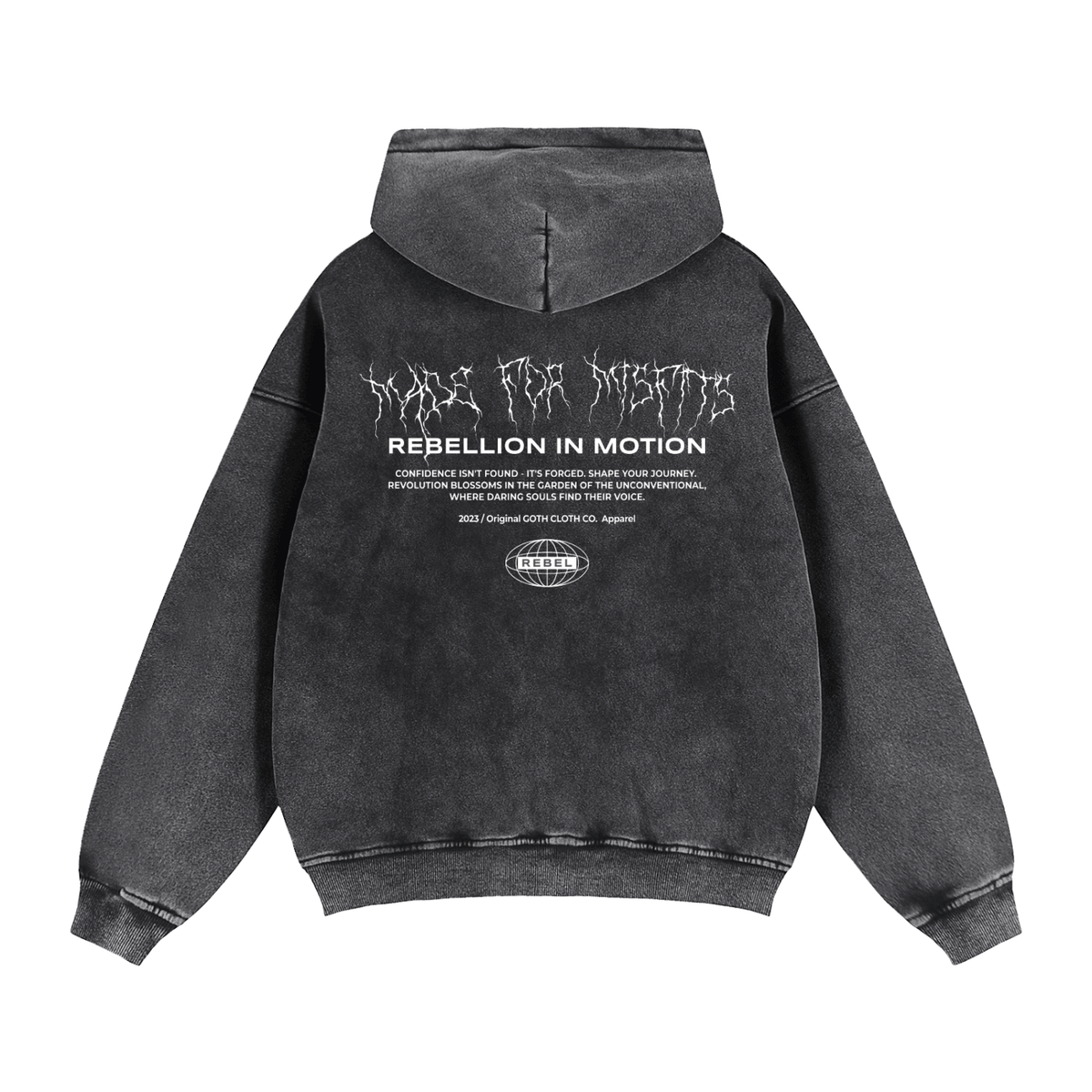 Made for Misfits Vintage Wash Fleece Hoodie - Goth Cloth Co.260805PODTZ0231001