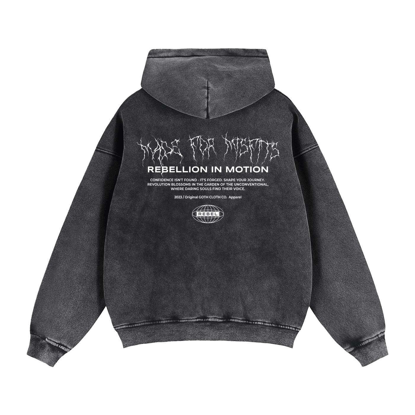 Made for Misfits Vintage Wash Fleece Hoodie - Goth Cloth Co.260805PODTZ0231001