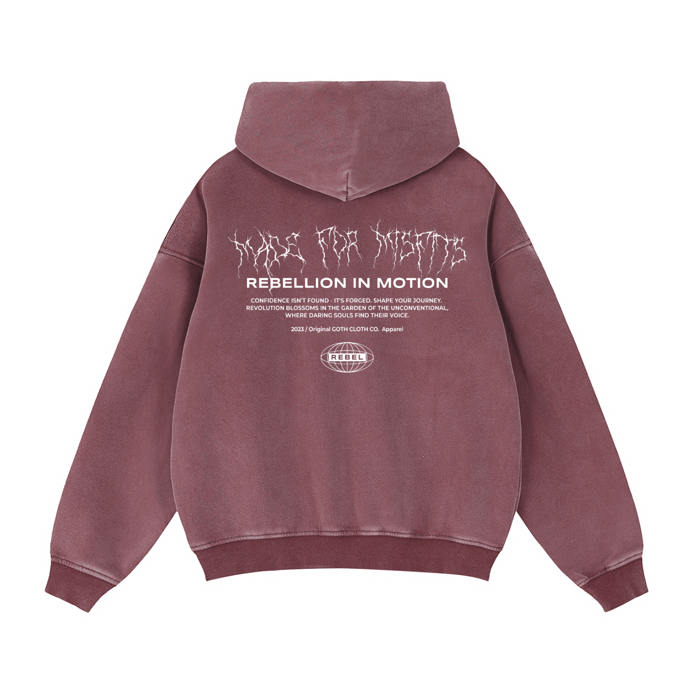 Made for Misfits Vintage Wash Fleece Hoodie - Goth Cloth Co.260805PODTZ0231006